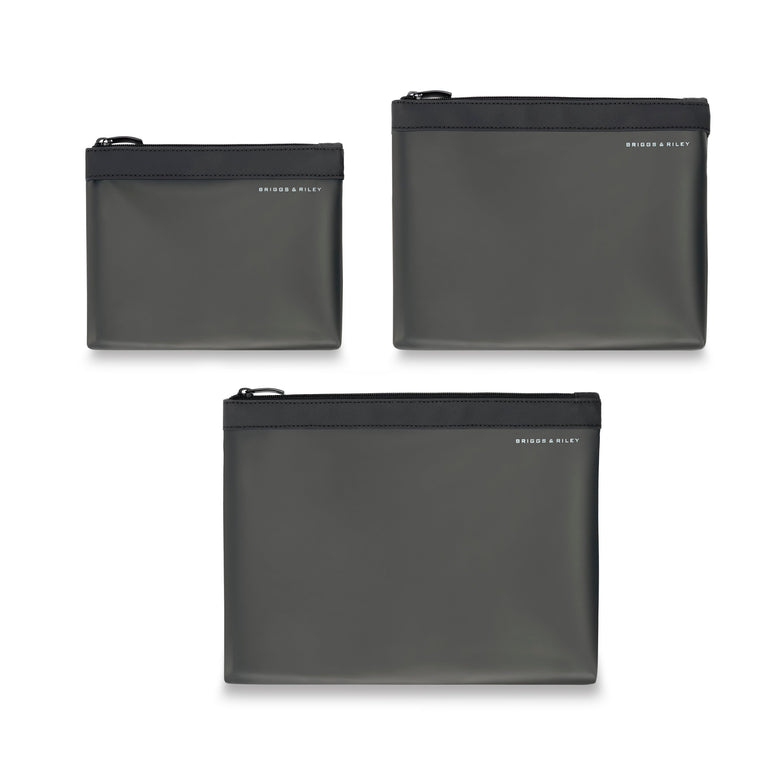 Briggs & Riley Travel Accessories Black Briggs & Riley Travel Essentials Translucent Pouch Set