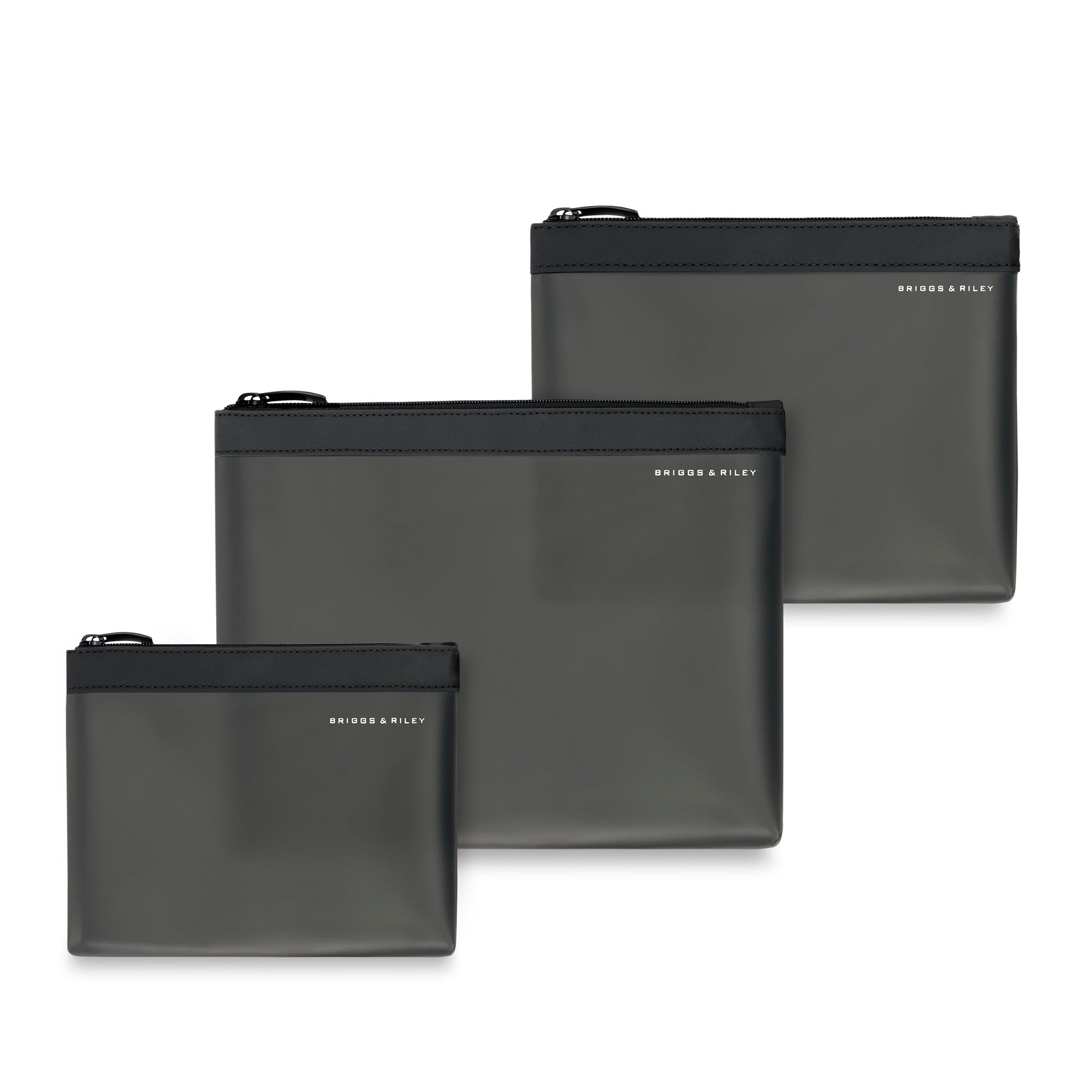 Briggs & Riley Travel Accessories Black Briggs & Riley Travel Essentials Translucent Pouch Set