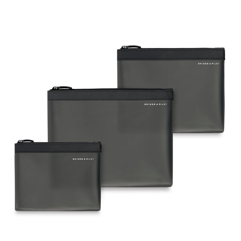 Briggs & Riley Travel Accessories Black Briggs & Riley Travel Essentials Translucent Pouch Set