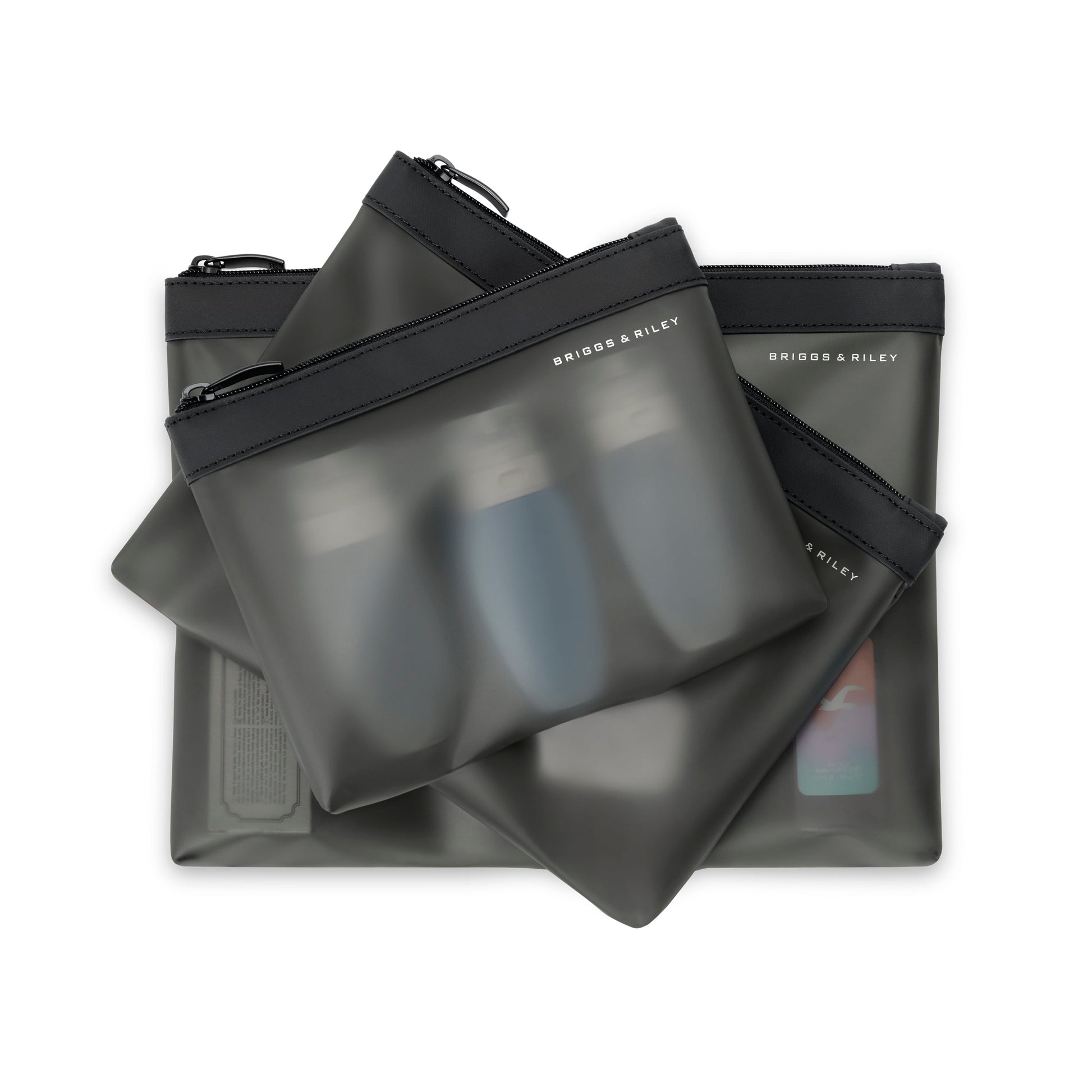 Briggs & Riley Travel Accessories Black Briggs & Riley Travel Essentials Translucent Pouch Set
