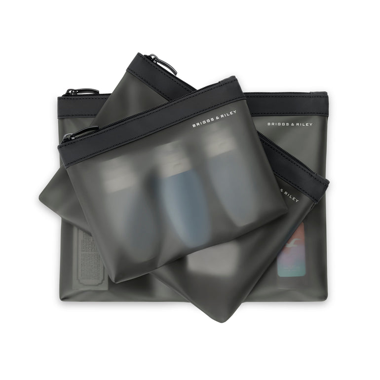 Briggs & Riley Travel Accessories Black Briggs & Riley Travel Essentials Translucent Pouch Set