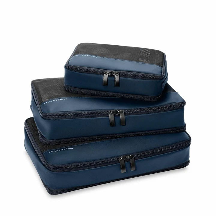 Briggs & Riley Travel Accessories Navy Briggs & Riley Travel Essentials Carry On Packing Cube Set