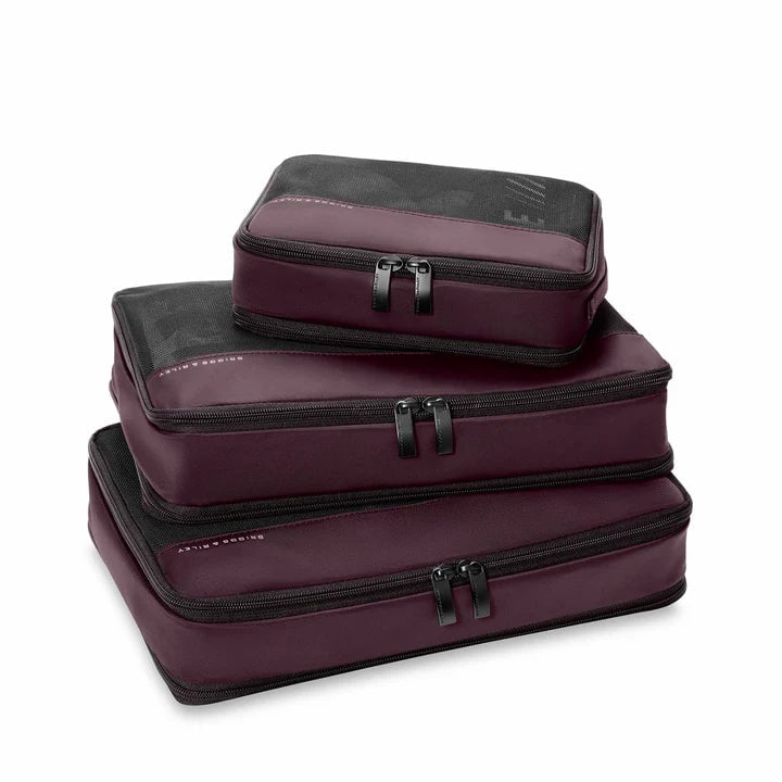 Briggs & Riley Travel Accessories Plum Briggs & Riley Travel Essentials Carry On Packing Cube Set