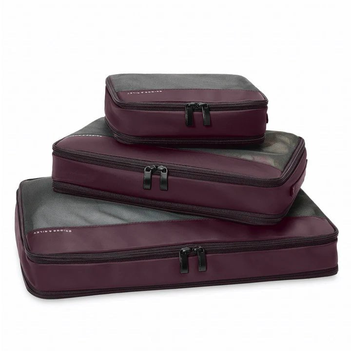 Briggs & Riley Travel Accessories Plum Briggs & Riley Travel Essentials Check In Packing Cube Set