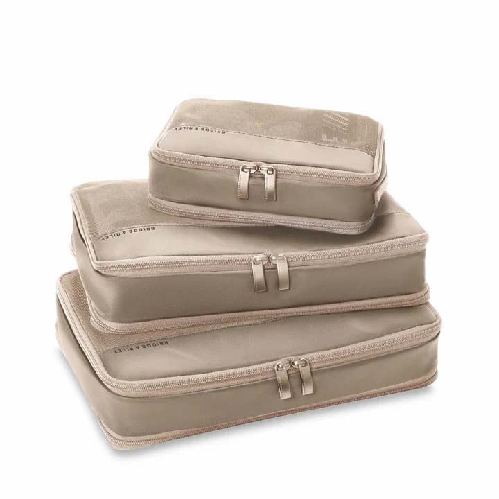 Briggs & Riley Travel Accessories Tan Briggs & Riley Travel Essentials Carry On Packing Cube Set