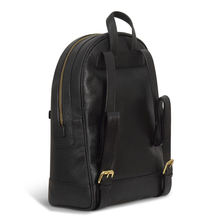 Champs Backpacks Black Champs Gala Leather Backpack