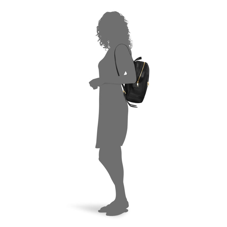 Champs Backpacks Black Champs Gala Leather Backpack