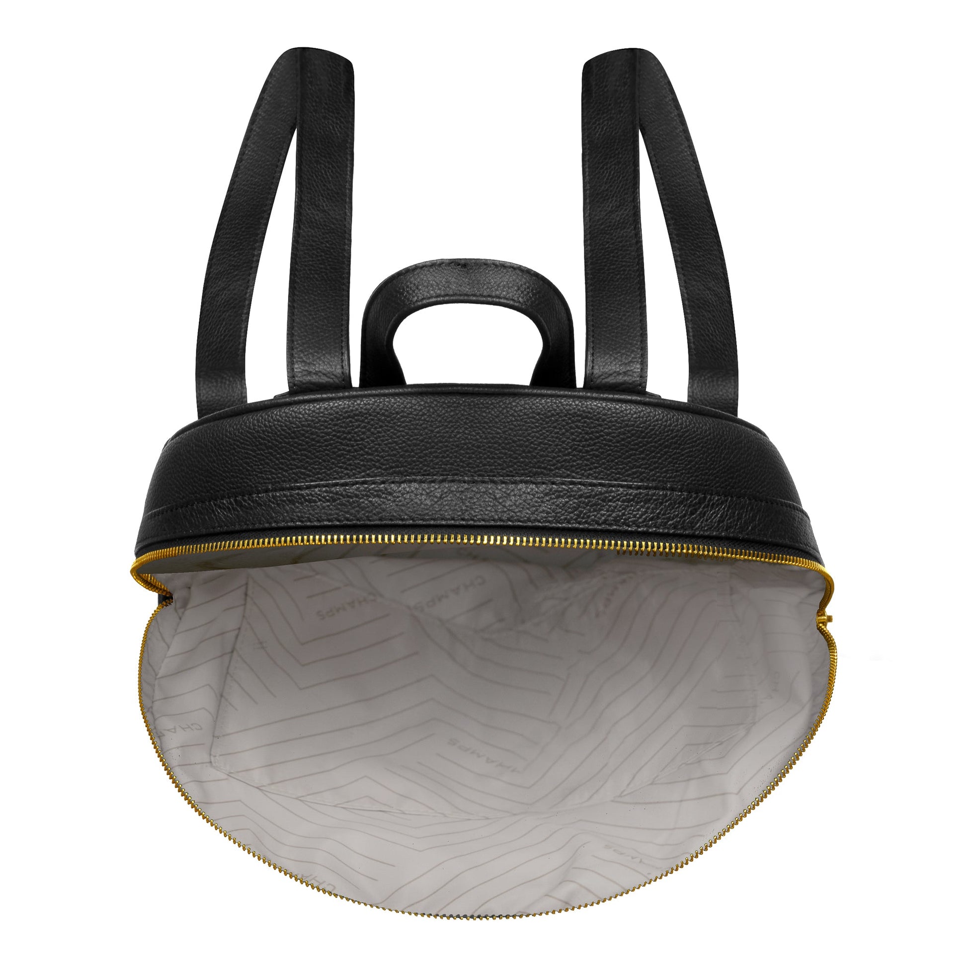 Champs Backpacks Black Champs Gala Leather Backpack