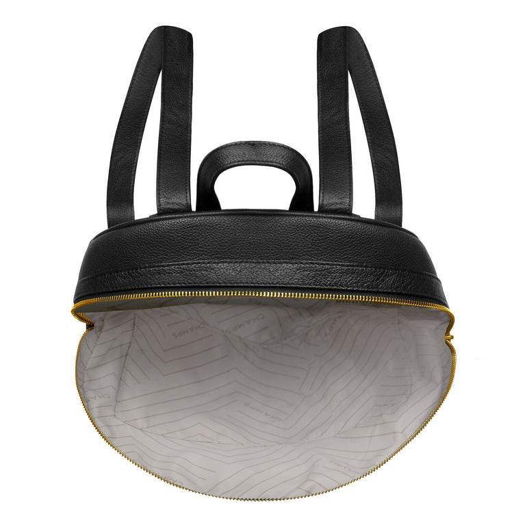 Champs Backpacks Black Champs Gala Leather Backpack