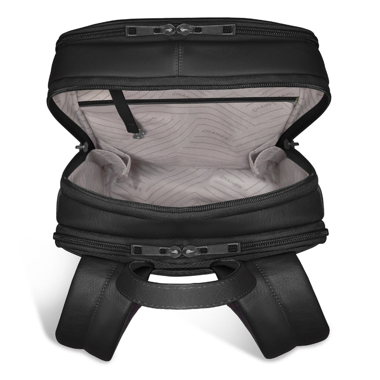 Champs Backpacks Champs Onyx Leather Classic Backpack