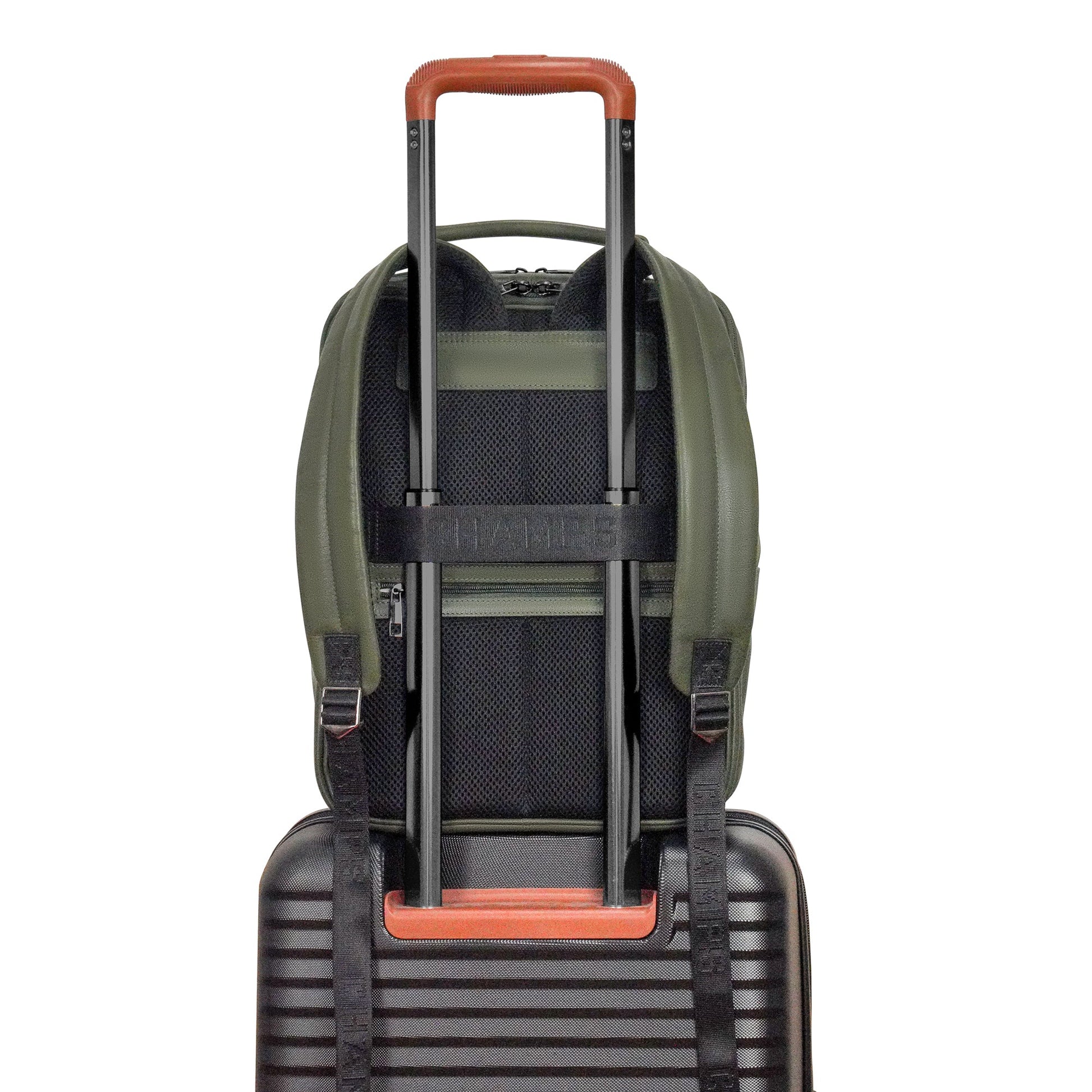 Champs Backpacks Champs Onyx Leather Compact Backpack