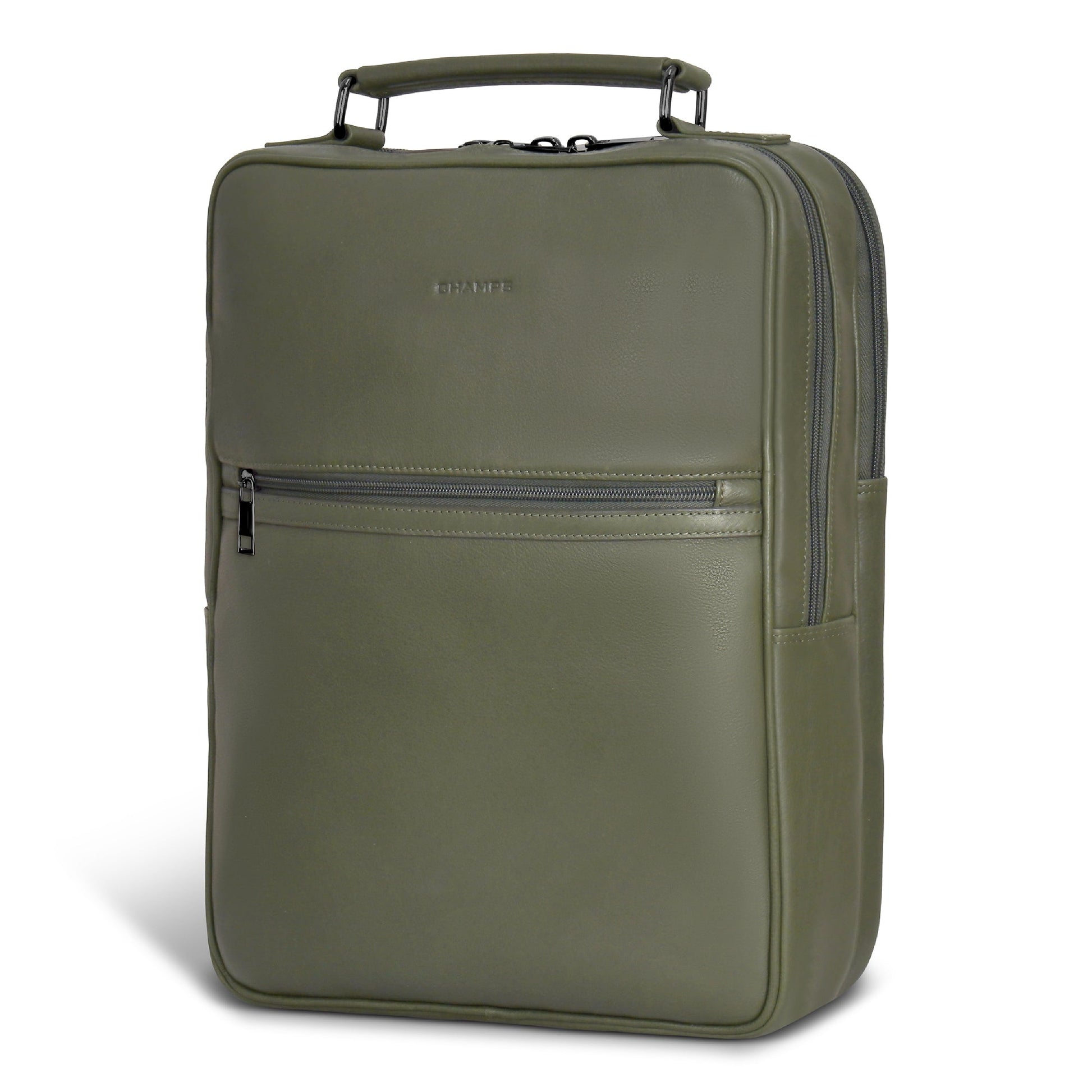 Champs Backpacks Champs Onyx Leather Compact Backpack