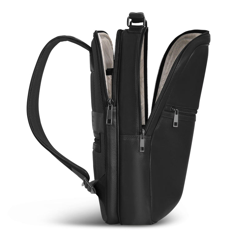 Champs Backpacks Champs Onyx Leather Compact Backpack