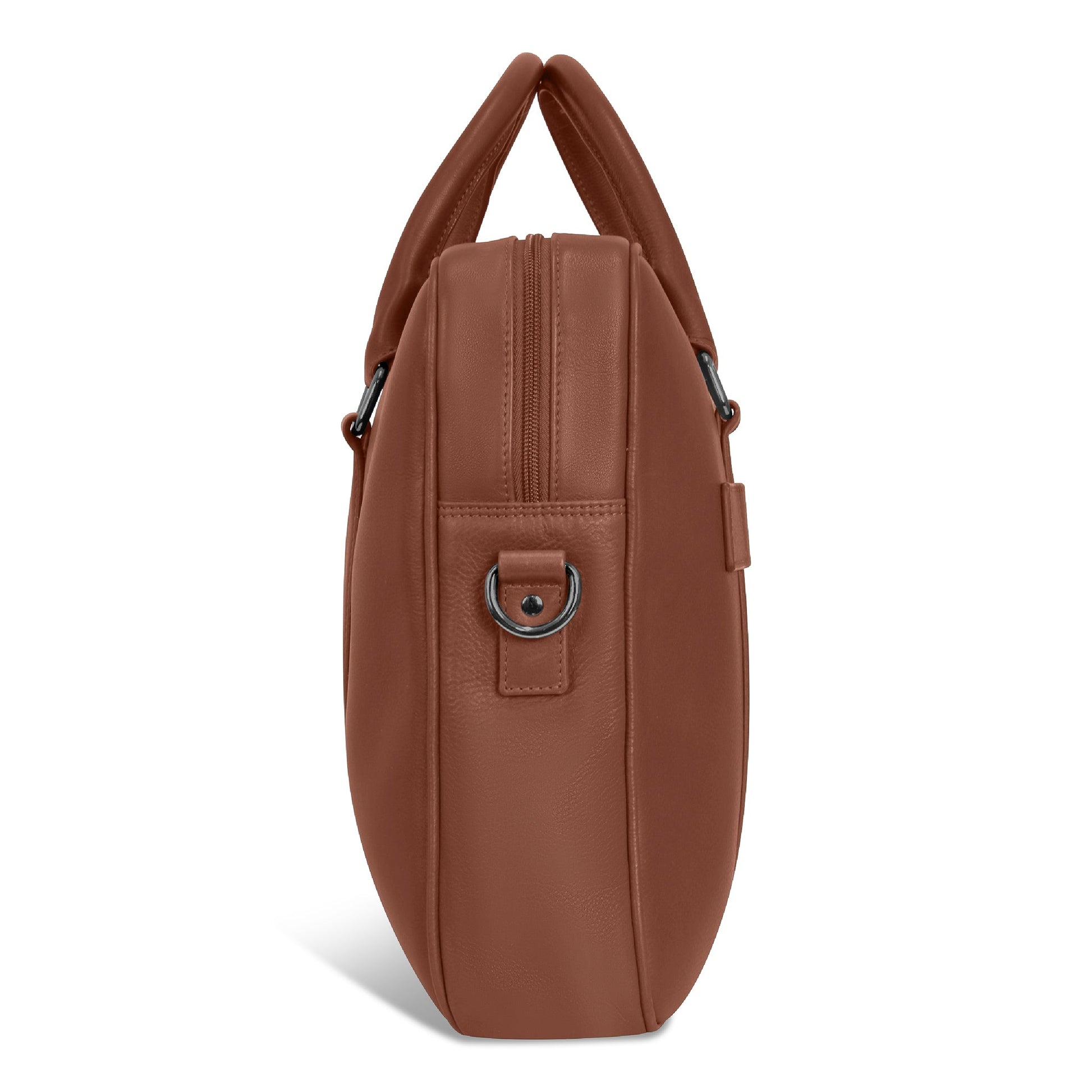 Champs Briefcases Champs Onyx Leather Slim Briefcase