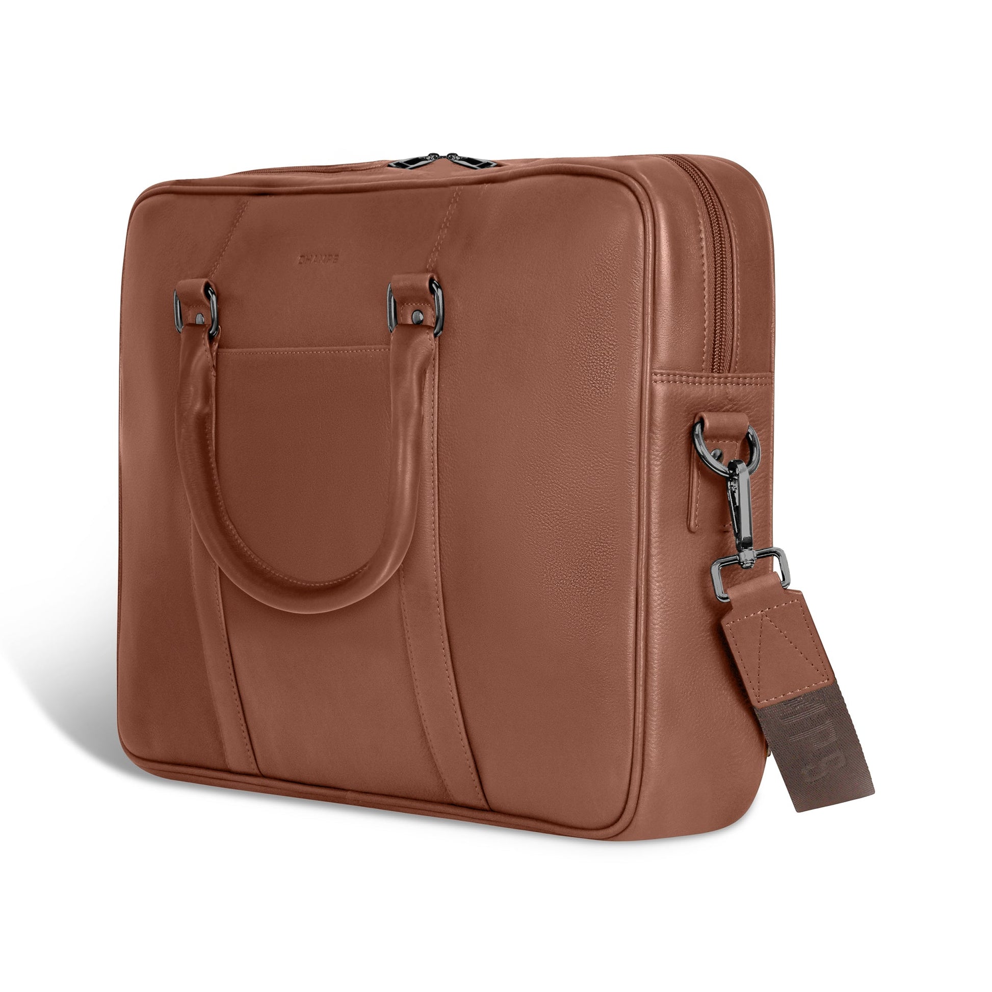 Champs Briefcases Champs Onyx Leather Slim Briefcase
