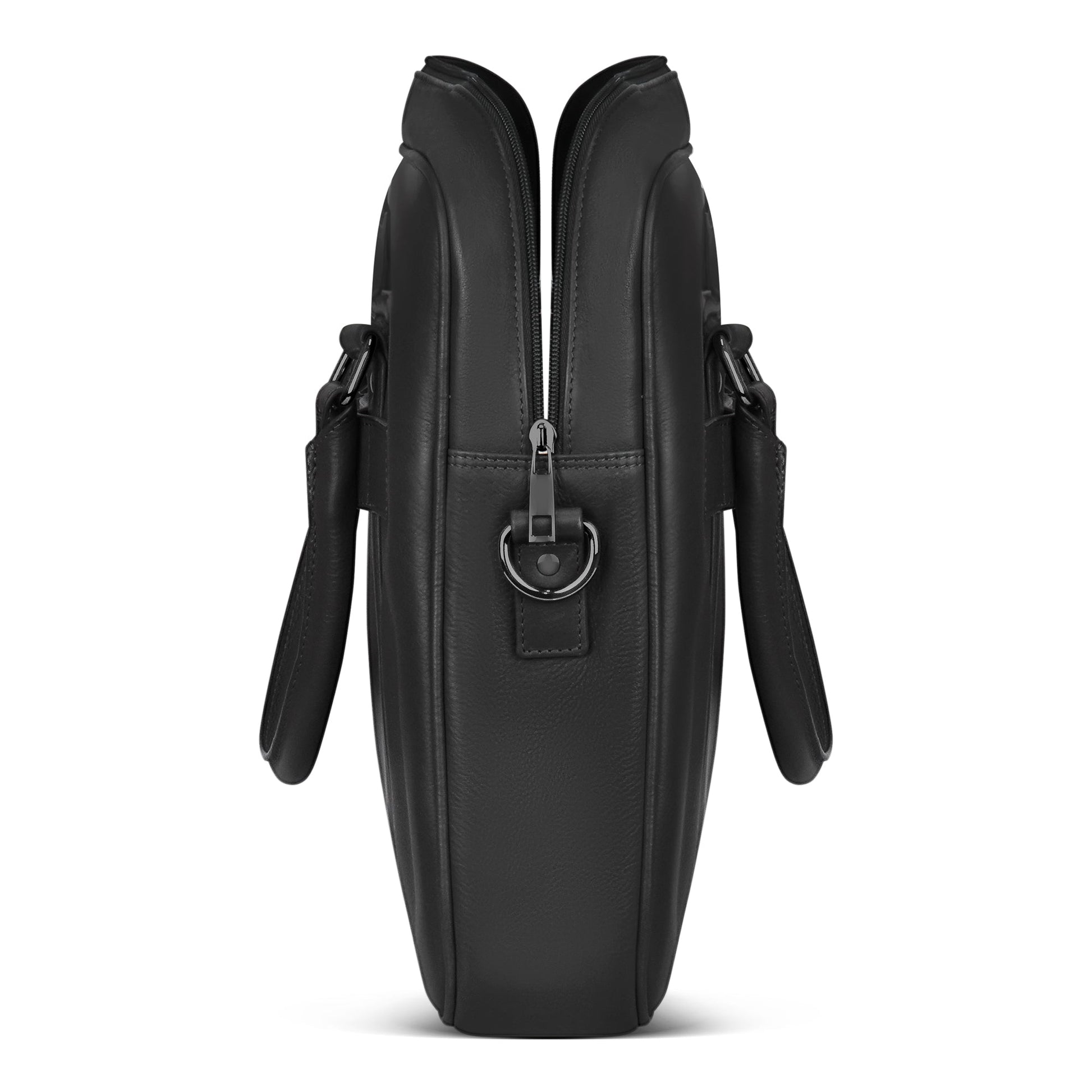 Champs Briefcases Champs Onyx Leather Slim Briefcase
