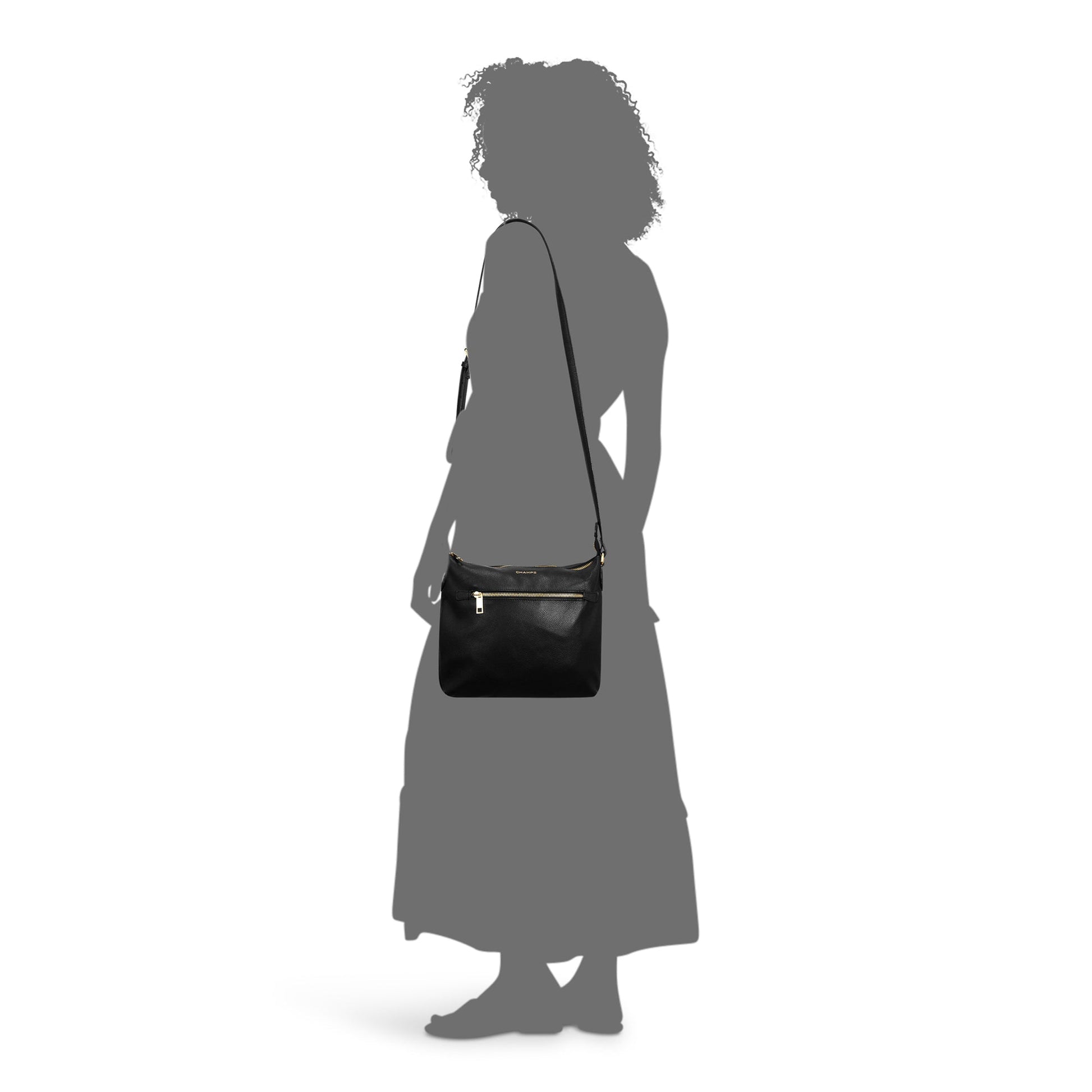 Champs Cross-Body Bag Black Champs Gala Leather Cross-Body Bag