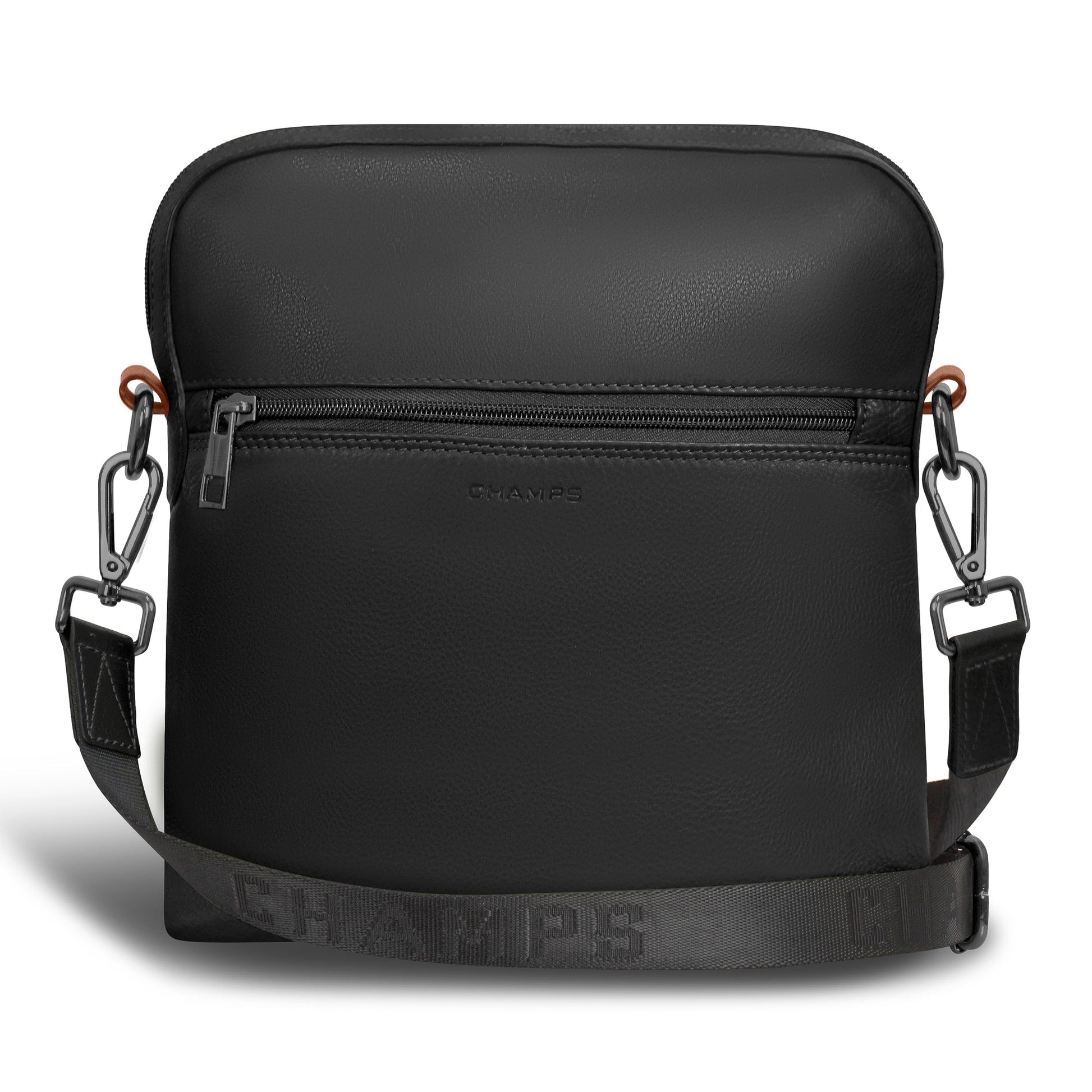 Champs Cross-Body Bag Black Champs Onyx Leather Cross-Body Bag