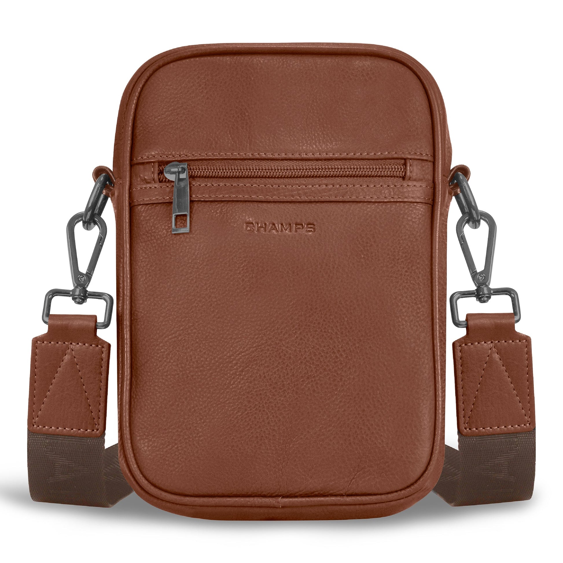 Champs Cross-Body Bag Brown Champs Onyx Leather Vertical Cross-Body Bag