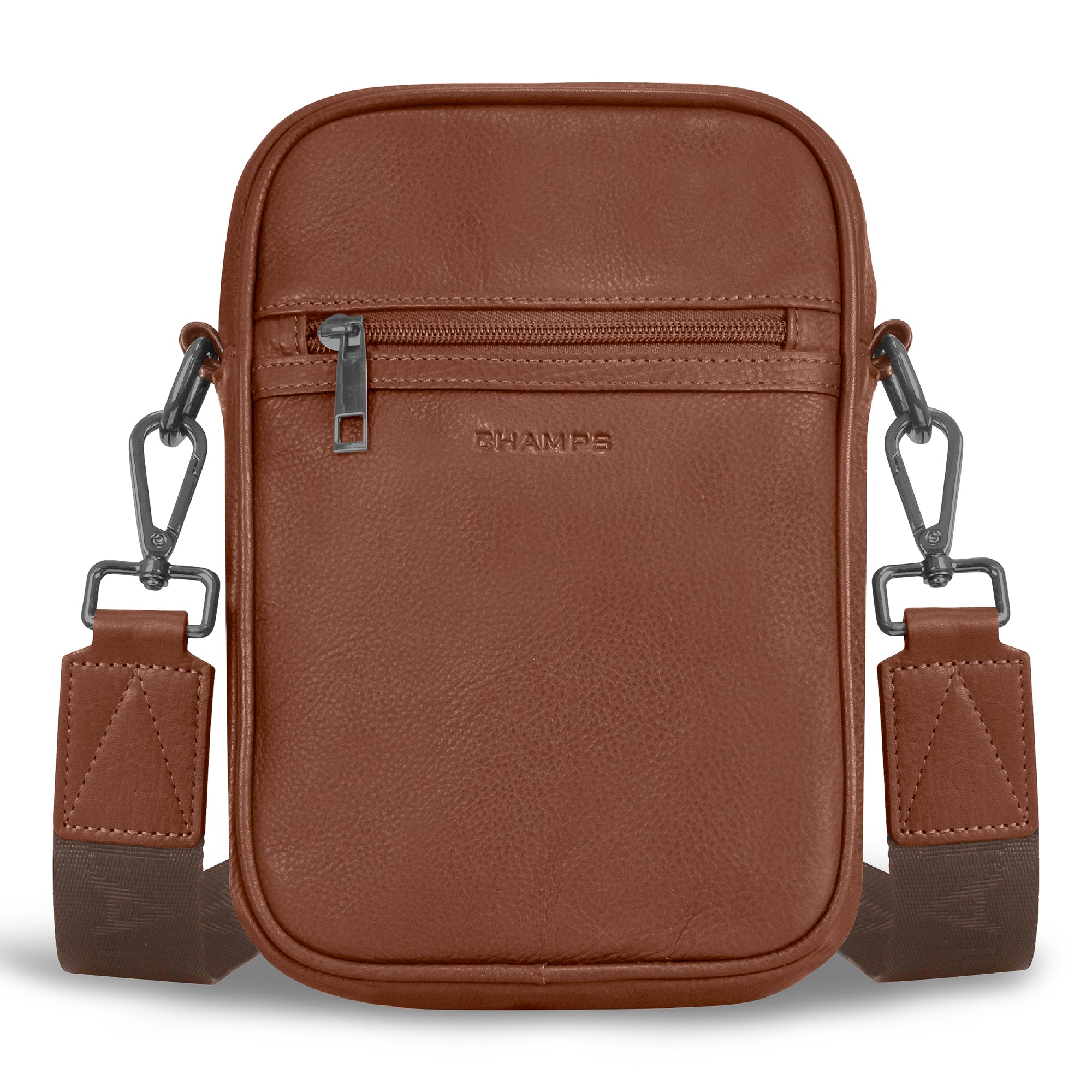 Champs Cross-Body Bag Brown Champs Onyx Leather Vertical Cross-Body Bag