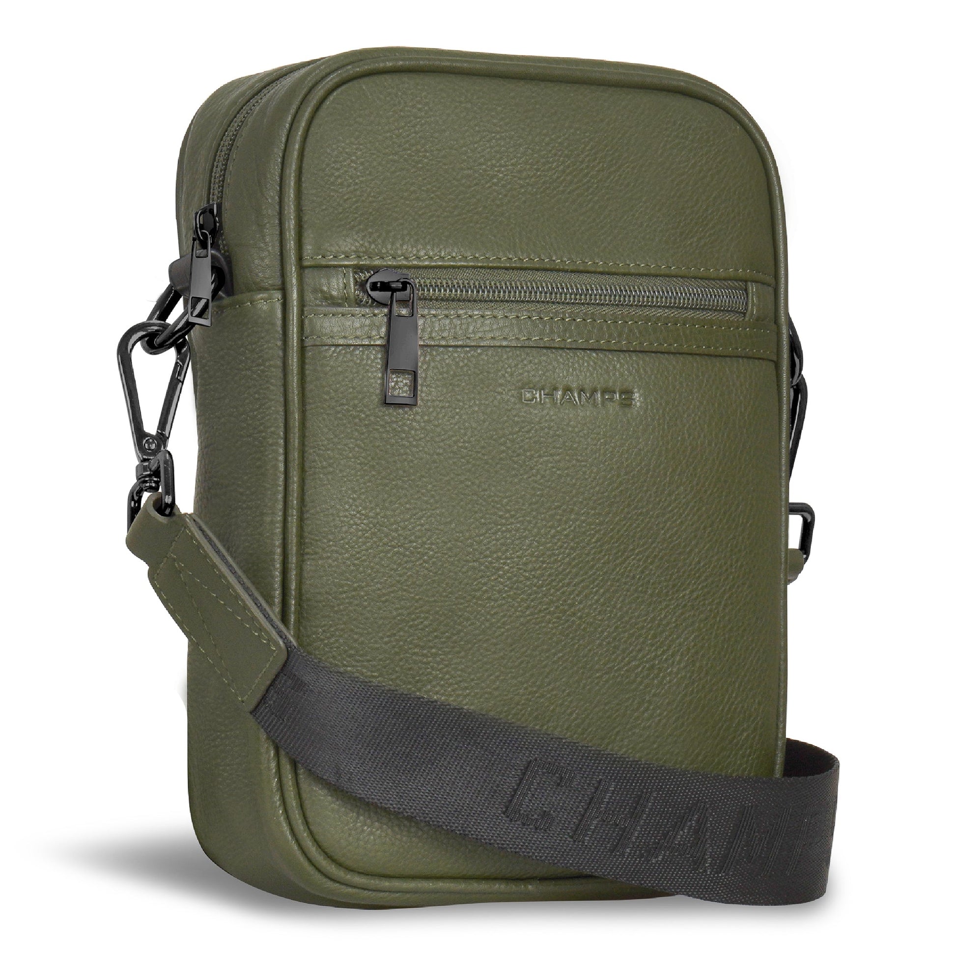 Champs Cross-Body Bag Champs Onyx Leather Vertical Cross-Body Bag