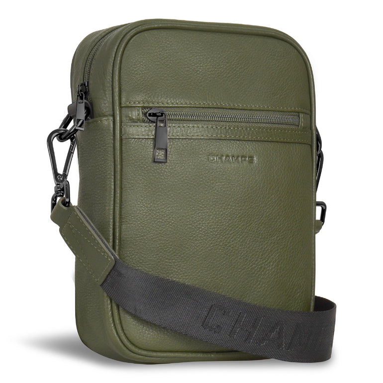 Champs Cross-Body Bag Champs Onyx Leather Vertical Cross-Body Bag