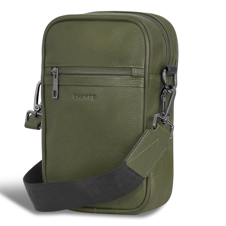 Champs Cross-Body Bag Champs Onyx Leather Vertical Cross-Body Bag
