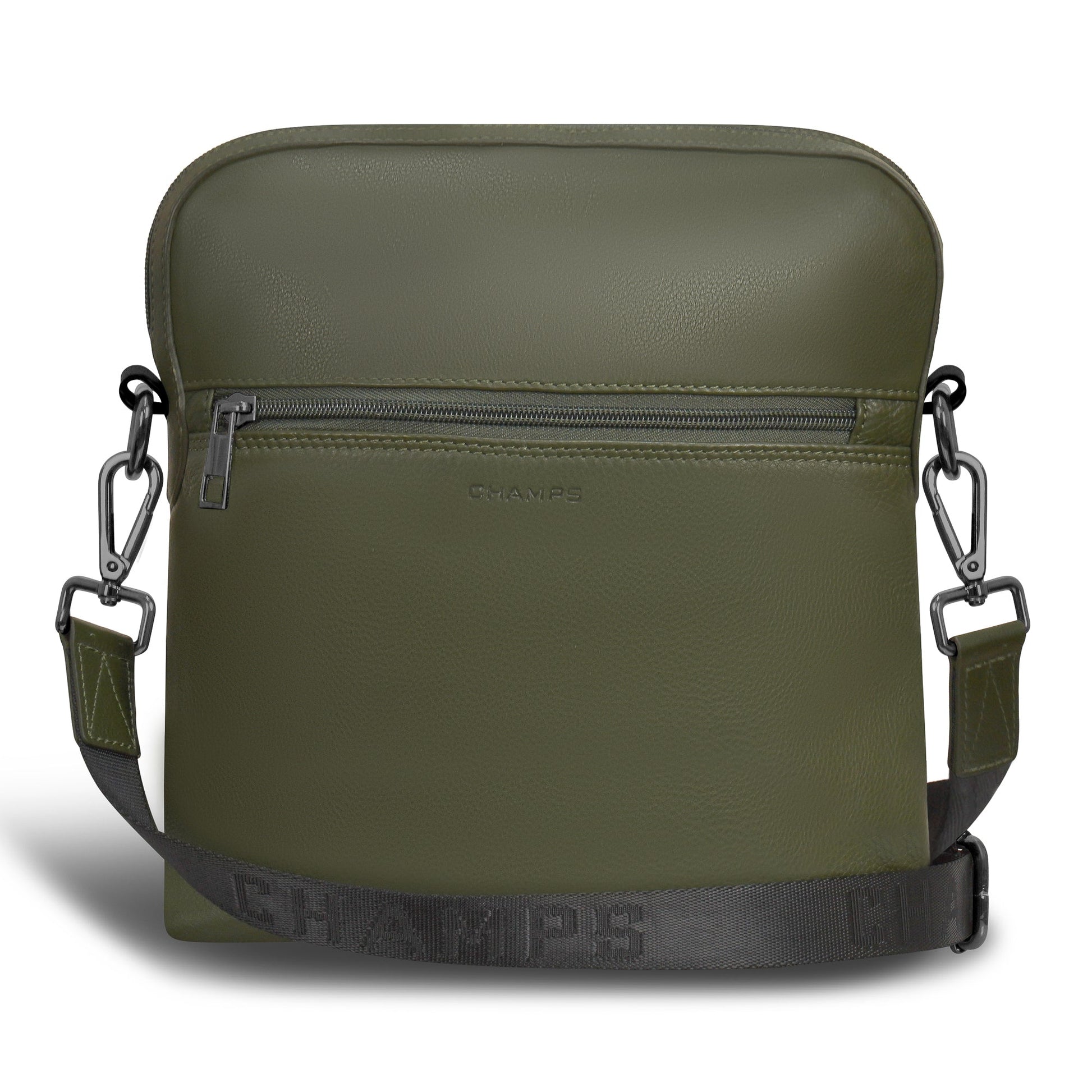 Champs Cross-Body Bag Khaki Champs Onyx Leather Cross-Body Bag