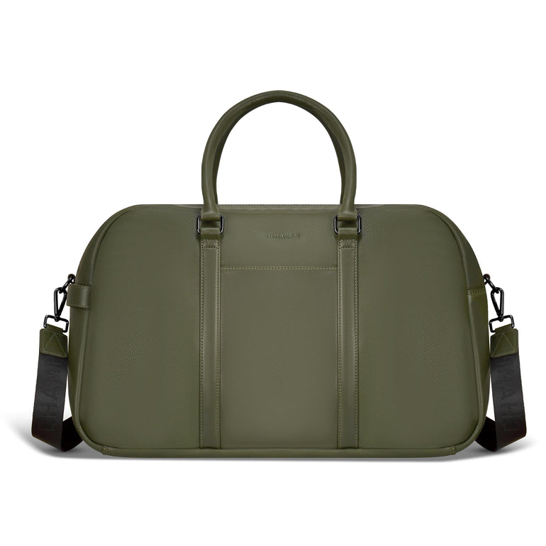 Champs Duffles Khaki Champs Onyx Leather Duffle Bag