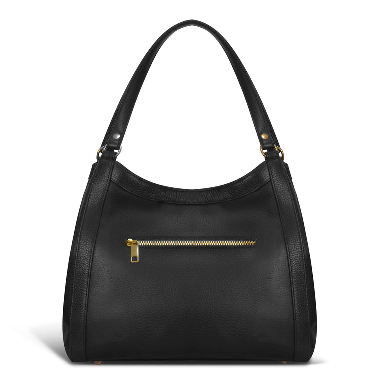 Champs Handbags Black Champs Gala Leather Hobo Bag