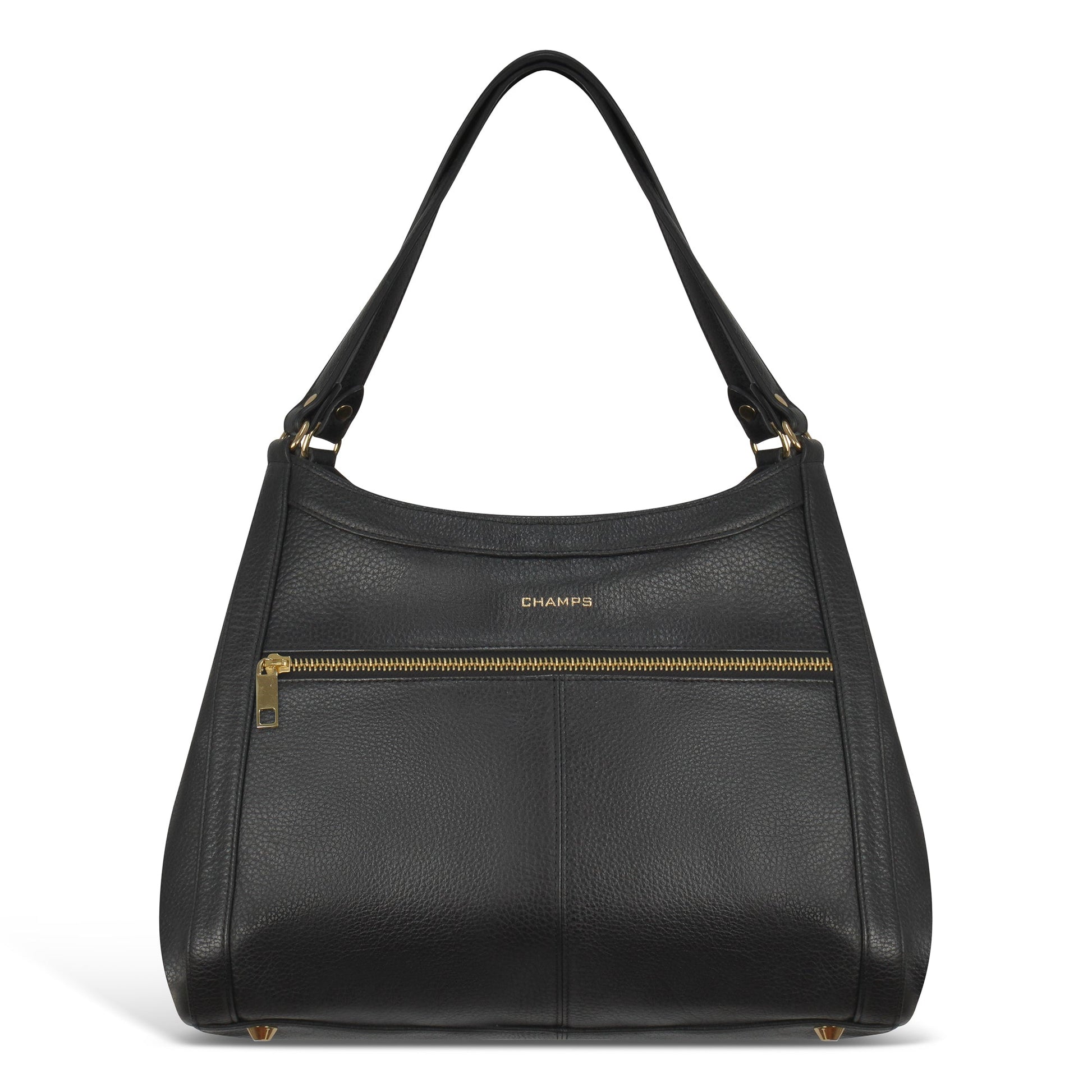 Champs Handbags Black Champs Gala Leather Hobo Bag