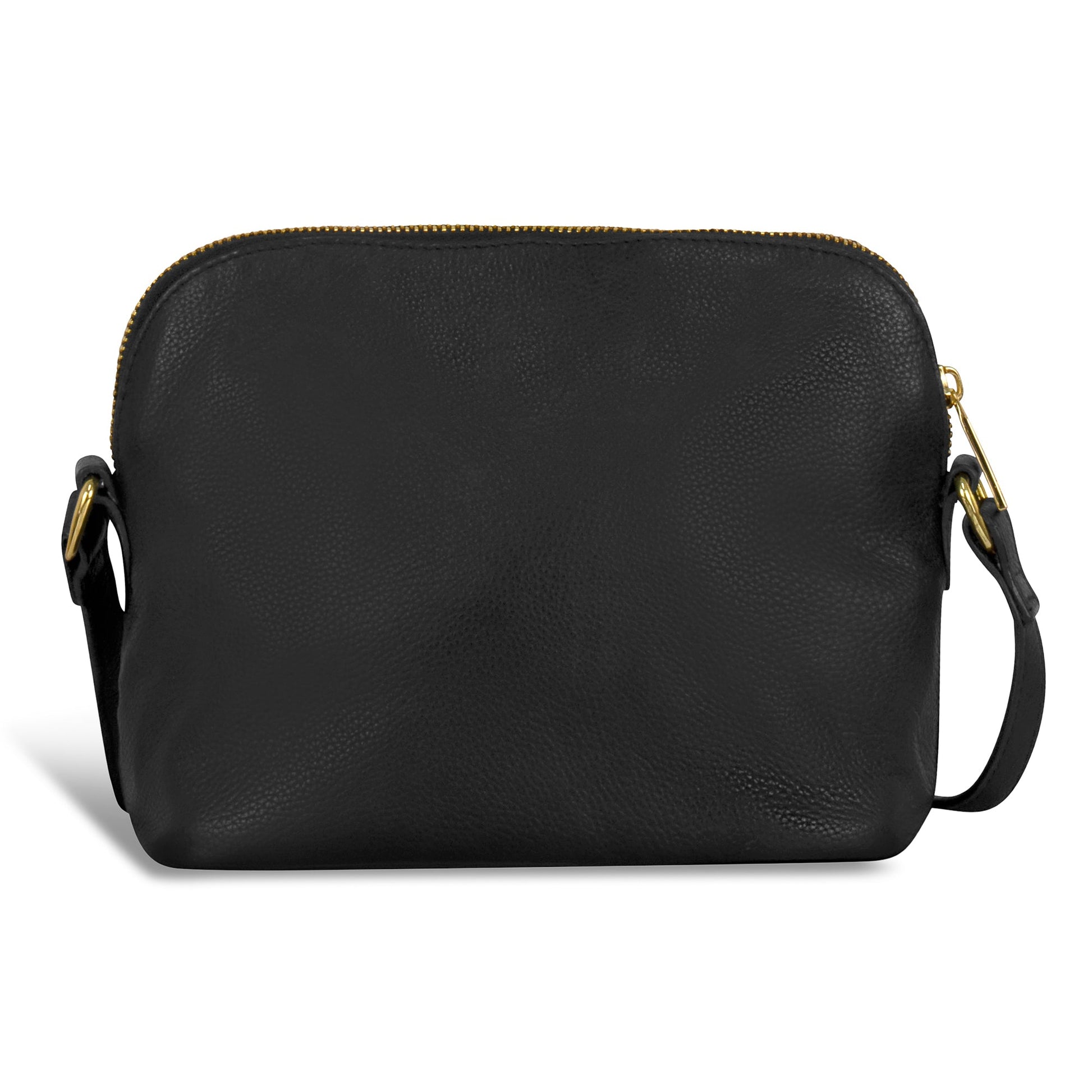 Champs Handbags Black Champs Gala Leather Top-Zip Shoulder Bag