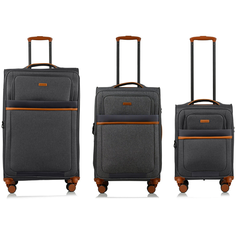 Champs Luggage Champs Classic II Expandable 3-Piece Luggage Set