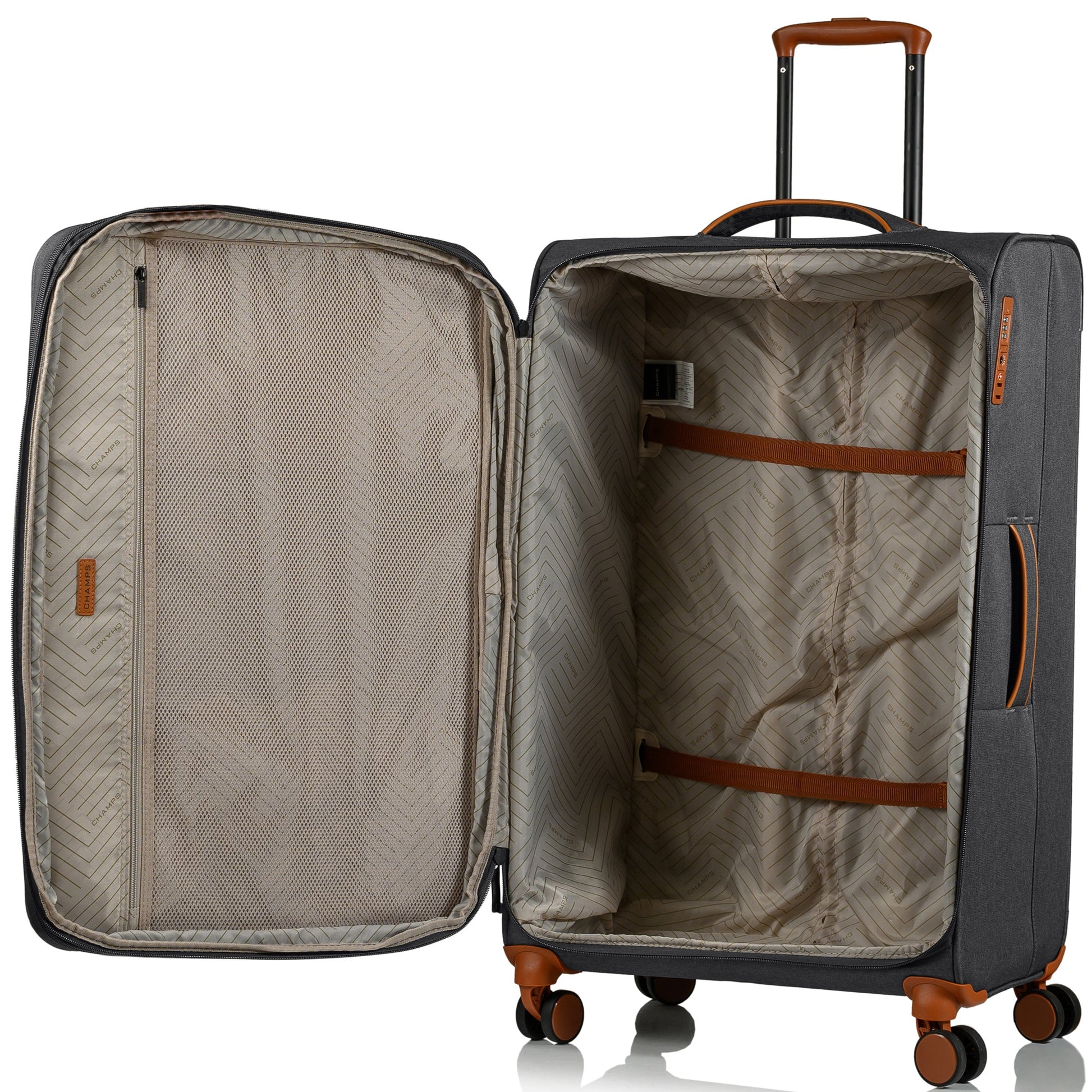 Champs Luggage Champs Classic II Expandable 3-Piece Luggage Set