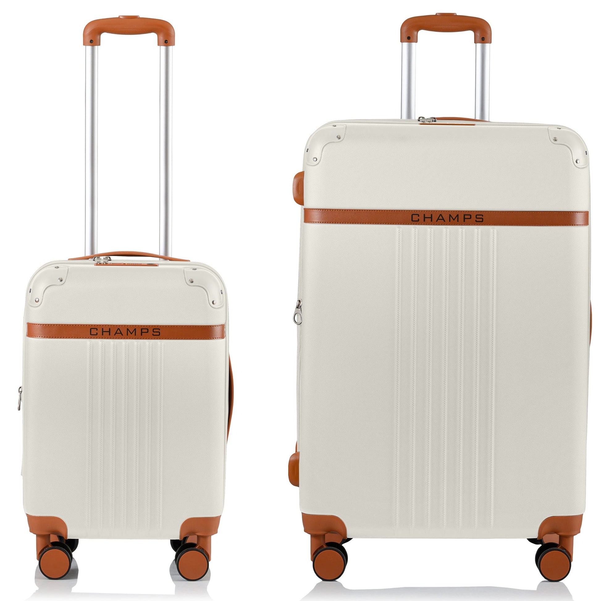 Champs Luggage Champs Vintage Expandable 2-Piece Luggage Set (Carry-On & Large)