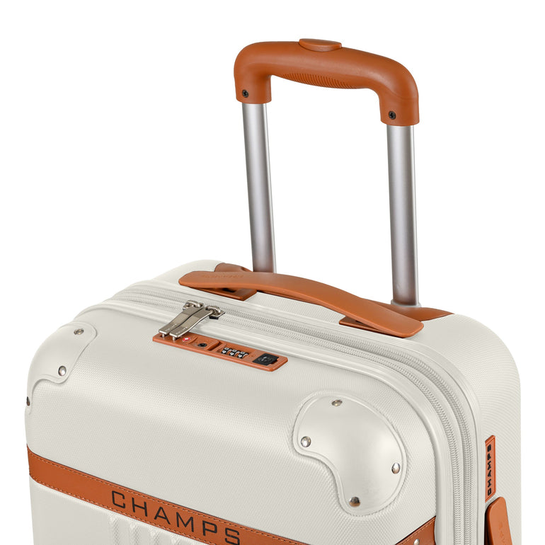 Champs Luggage Champs Vintage Expandable 2-Piece Luggage Set (Carry-On & Large)