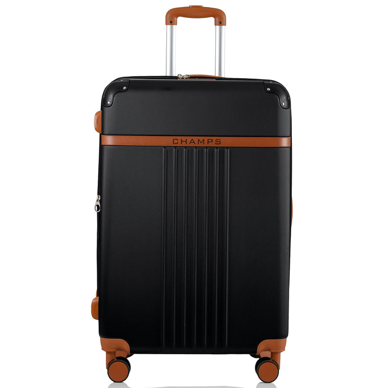 Champs Luggage Champs Vintage Expandable 2-Piece Luggage Set (Carry-On & Large)