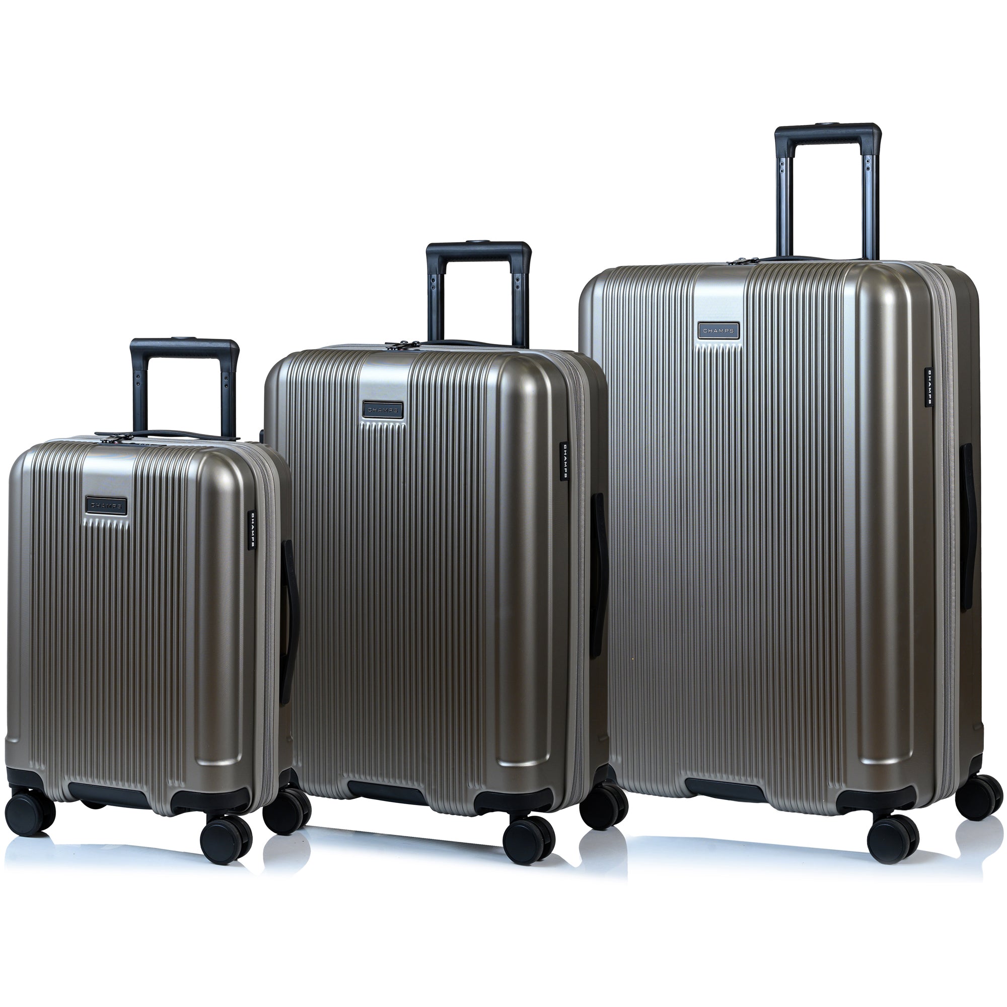 Champs Luggage Grey Champs Marquis Expandable 3-Piece Luggage Set
