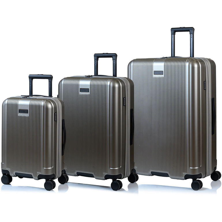 Champs Luggage Grey Champs Marquis Expandable 3-Piece Luggage Set