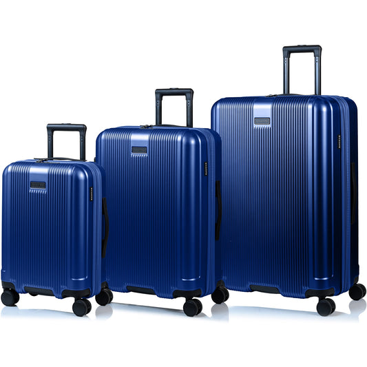 Champs Luggage Navy Champs Marquis Expandable 3-Piece Luggage Set