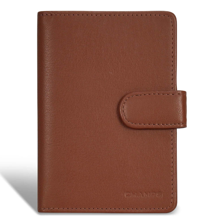 Champs Passport Case Brown Champs Onyx Leather Passport Case