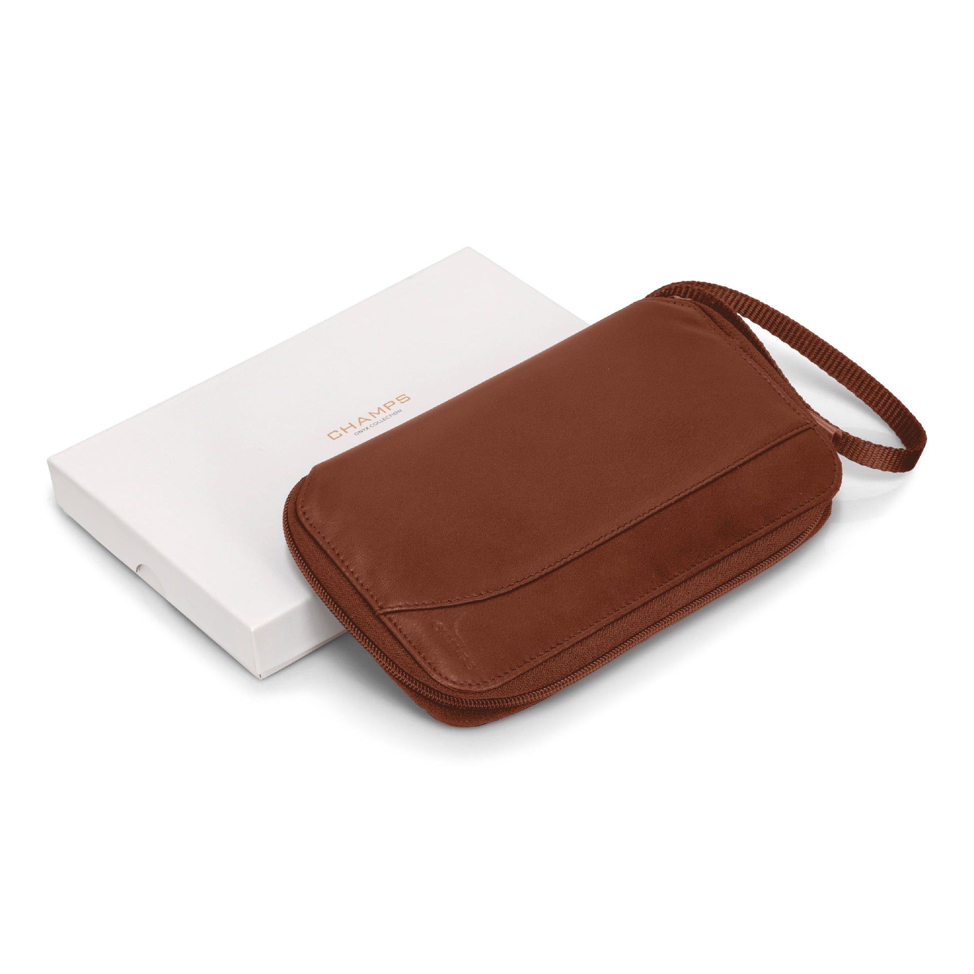 Champs Passport Case Champs Onyx Leather Multi Passport Case