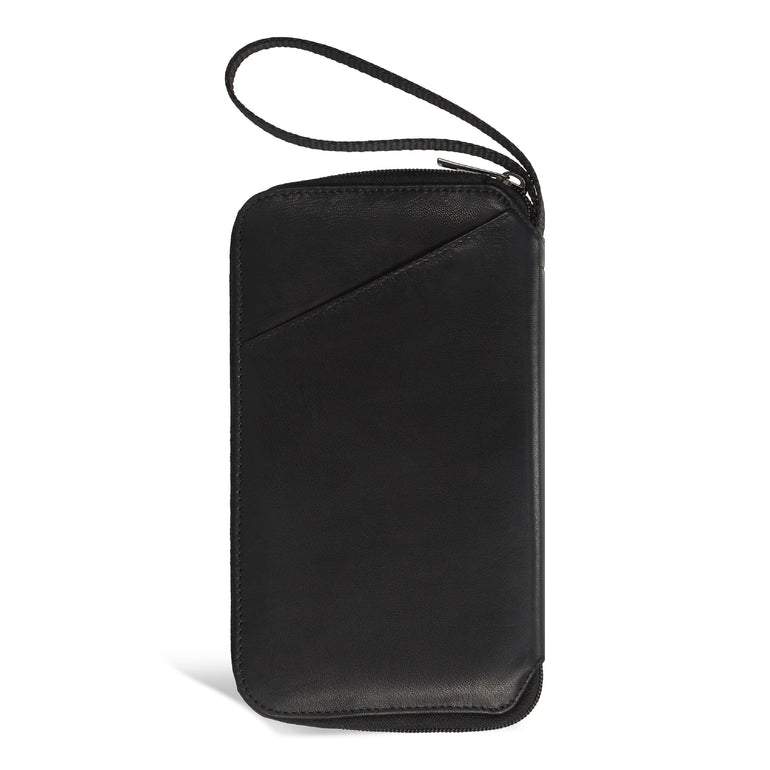 Champs Passport Case Champs Onyx Leather Multi Passport Case