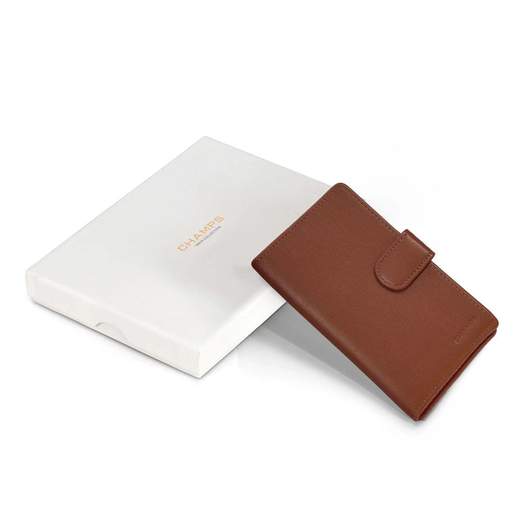 Champs Passport Case Champs Onyx Leather Passport Case