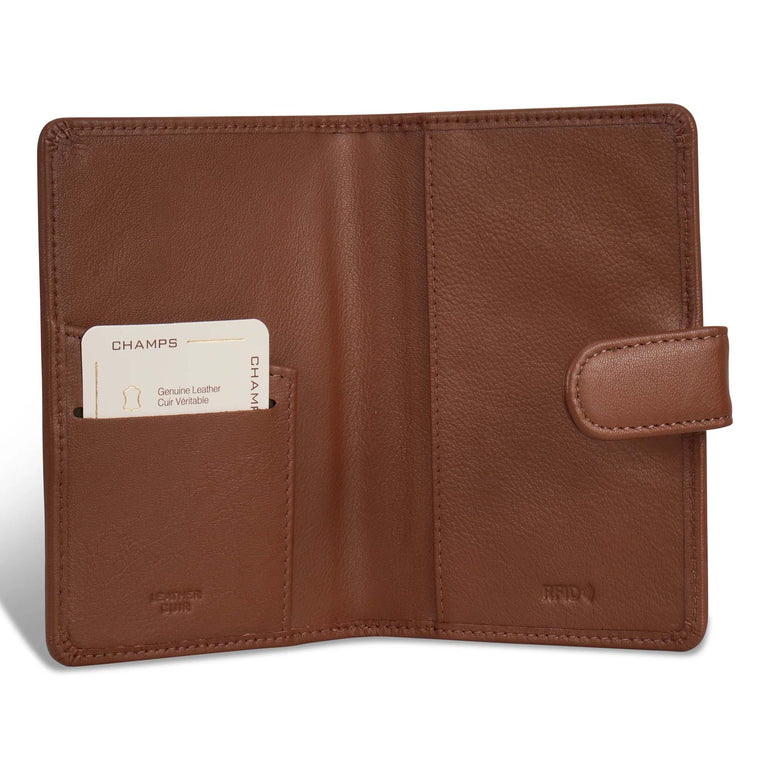 Champs Passport Case Champs Onyx Leather Passport Case