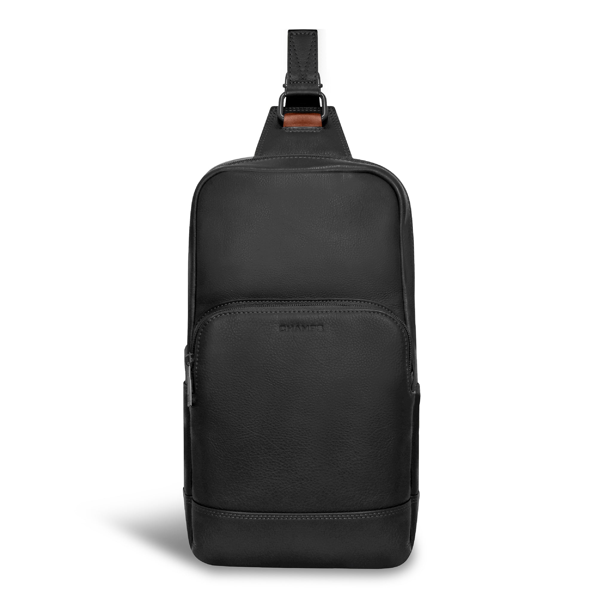 Champs Sling Bag Black Champs Onyx Leather Sling