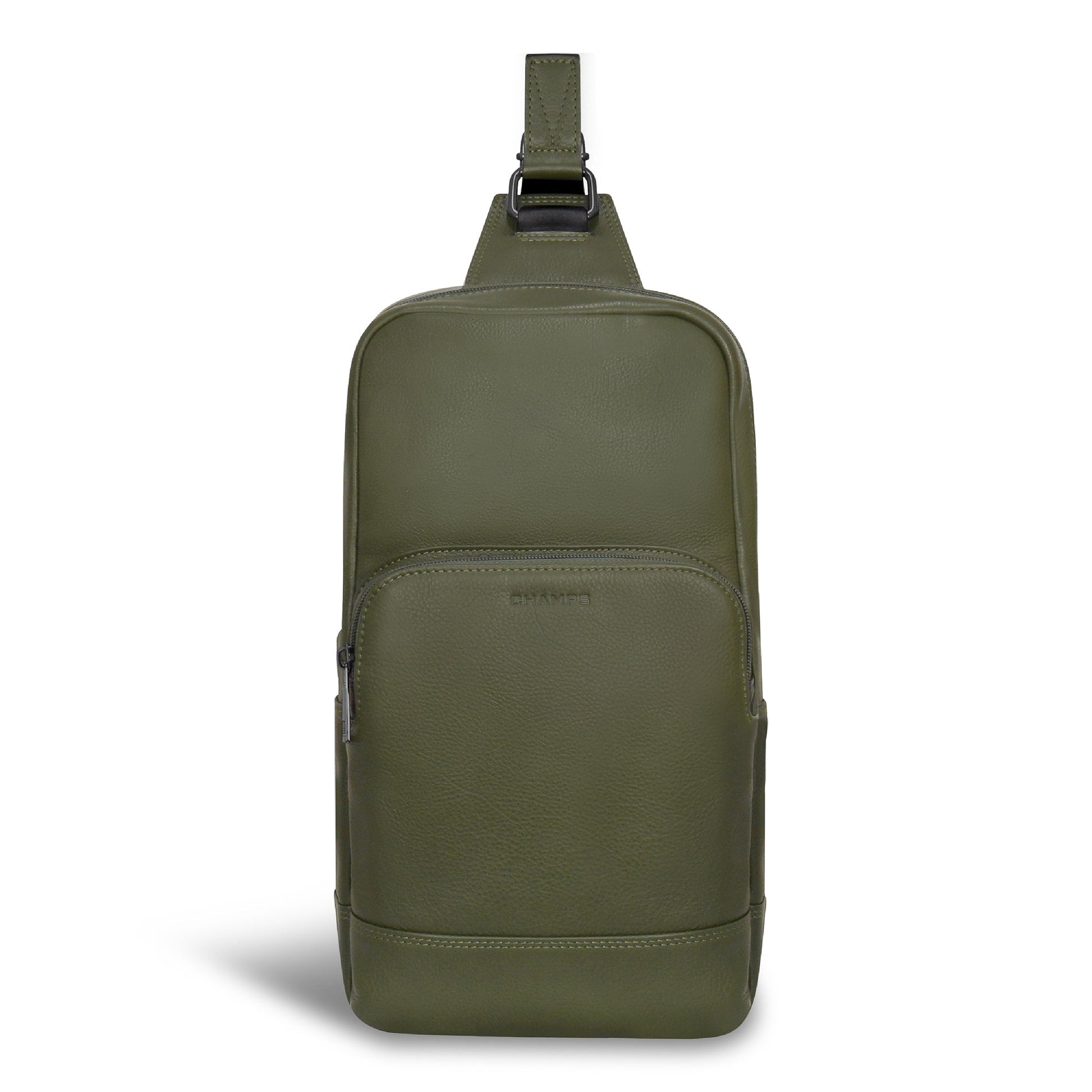 Champs Sling Bag Khaki Champs Onyx Leather Sling