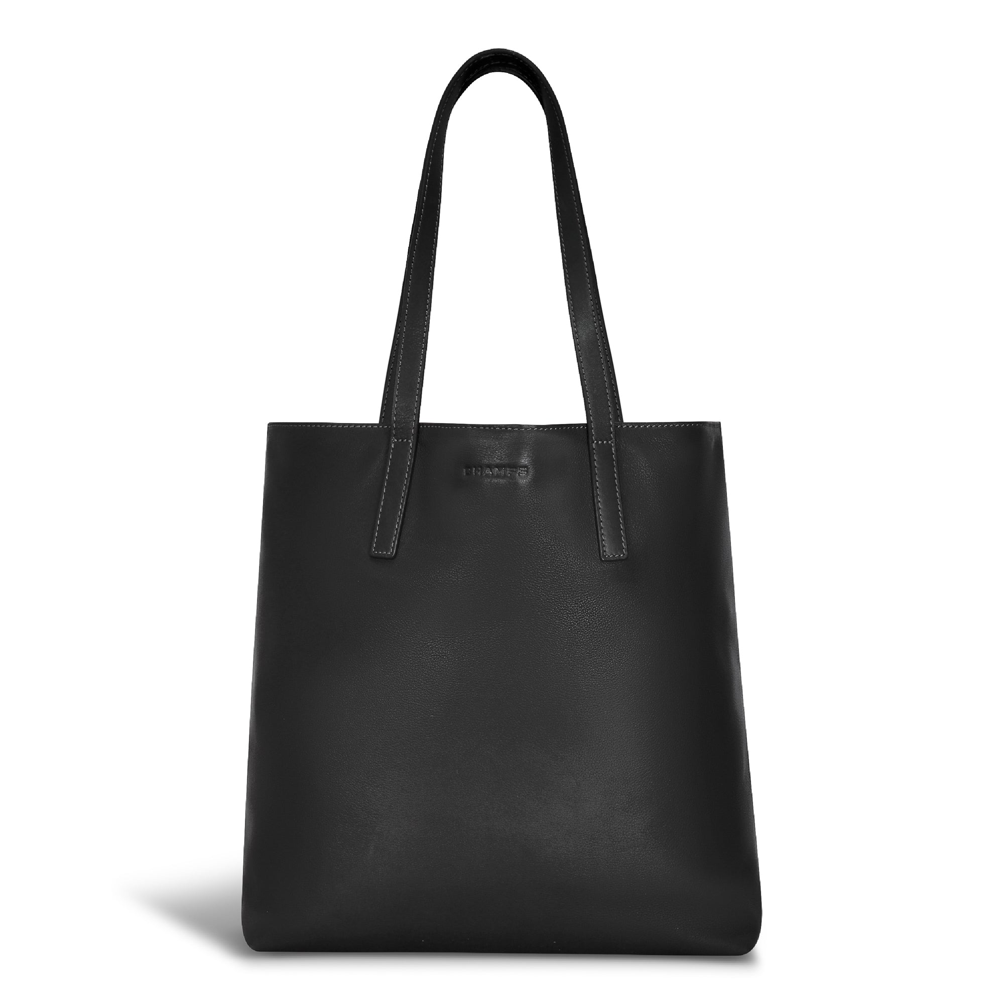 Champs Tote Bag Black Champs Onyx Leather Vertical Tote