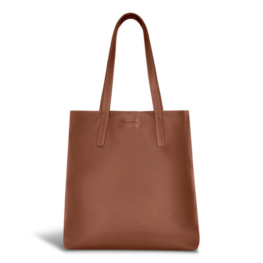 Champs Tote Bag Brown Champs Onyx Leather Vertical Tote