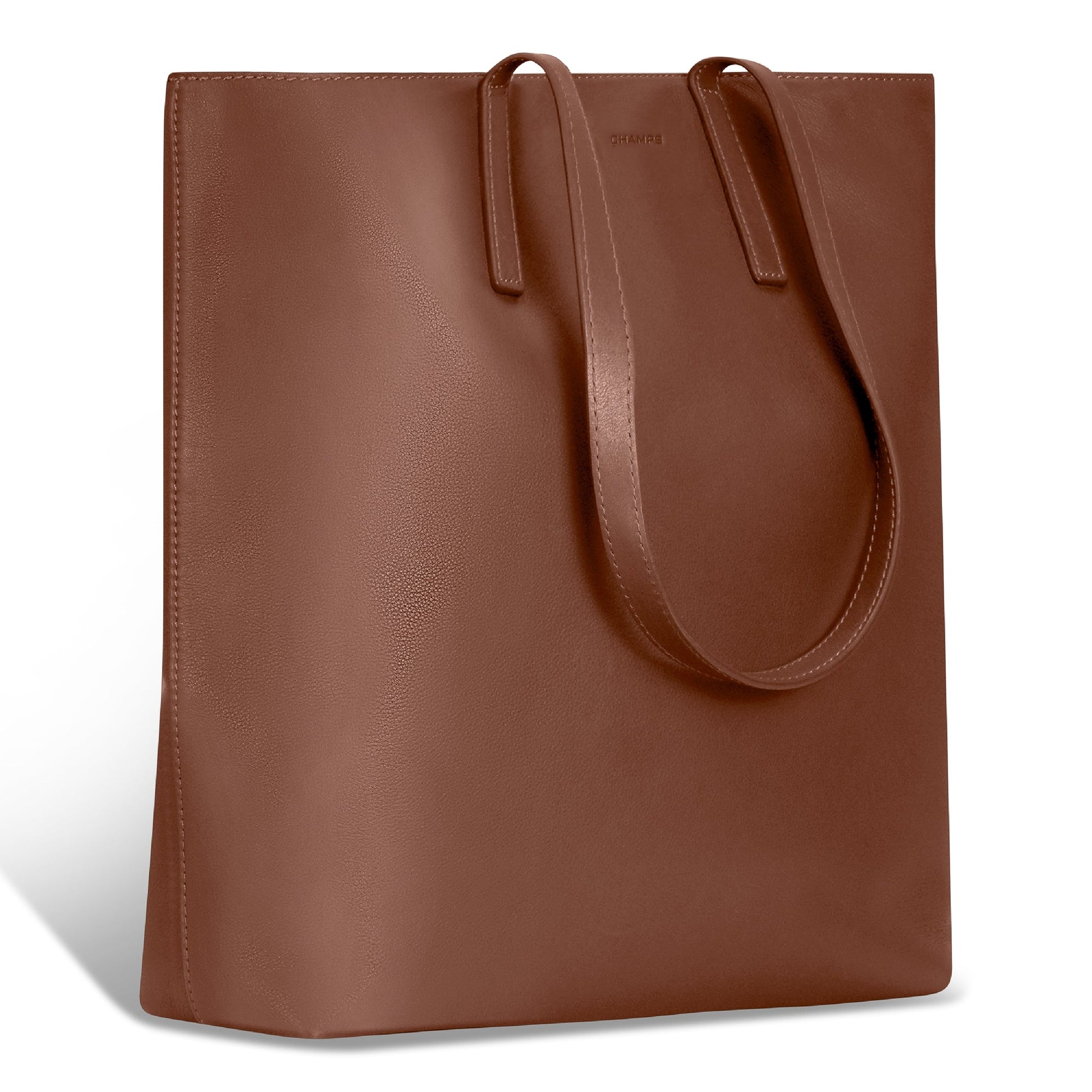 Champs Tote Bag Champs Onyx Leather Vertical Tote
